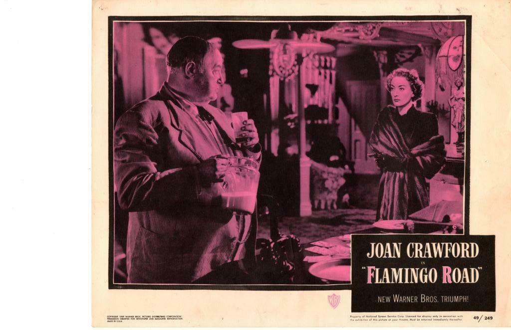 Flamingo Road 1949 Original Release Lobby Card Joan Crawford Greenstreet Curtiz