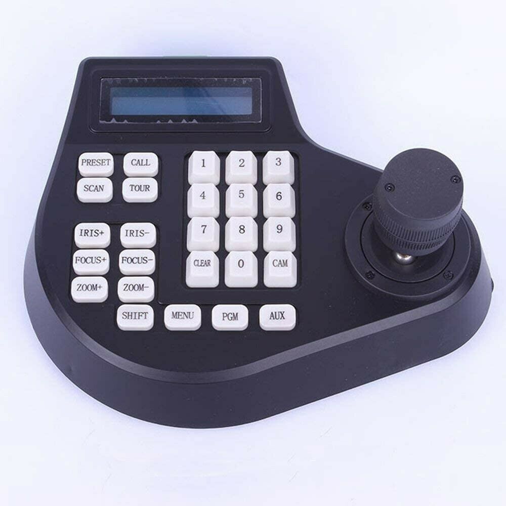 Cctv Joystick Keyboard Controller Lcd Display For Ptz Speed Dome Camera Control