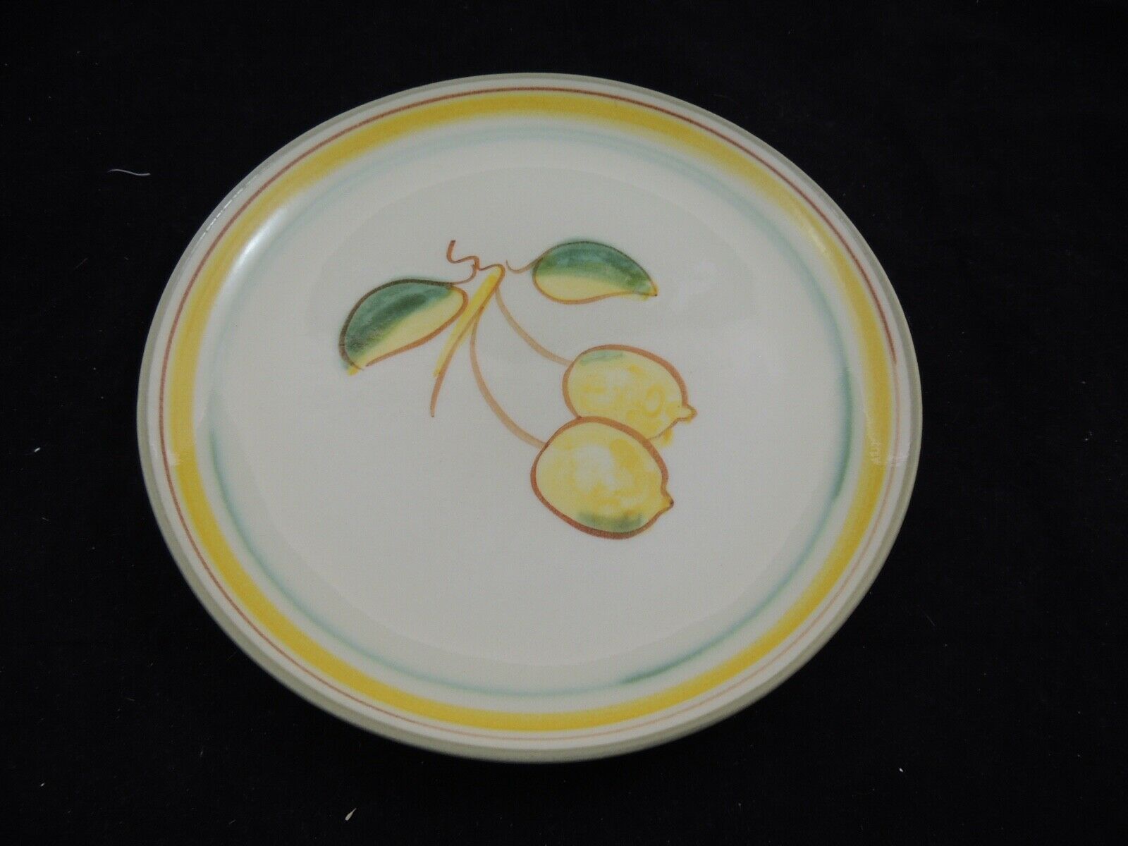 Winfield Gabriel Pottery California Lemon Pattern Dinner Plate (e)