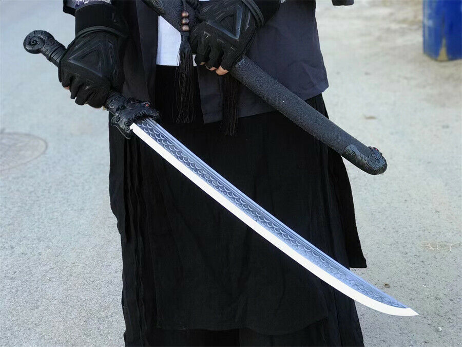 Battle Broadsword Sword Saber Sharp High Manganese Steel Blade Hunting Dao Knife