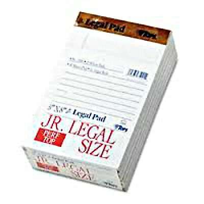 Tops Legal Pad 5 X 8 White Narrow Rule 50 Sheets Per Pad - 12 Pads Per Pack