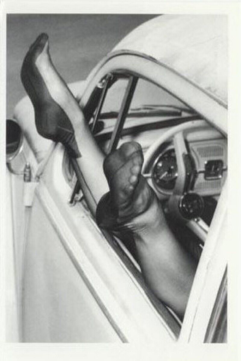 Vintage Art Photography Woman And Car 4x6 Photo Model Pin Up 51288077916