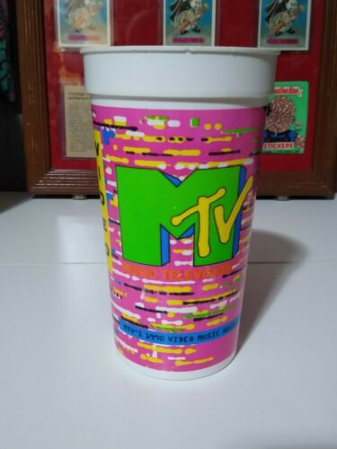 Vintage Mtv Taco Bell 1990 Video Music Awards Promo 32oz. Plastic Drink Cup
