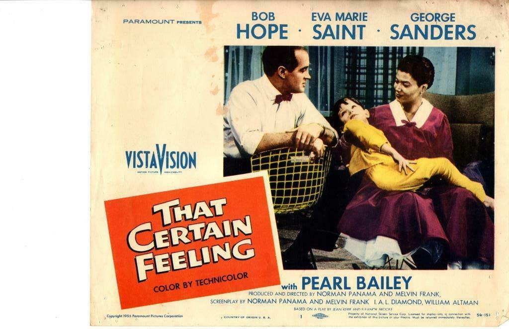 That Certain Feeling 1956 Original Release Lobby Card Bob Hope Pearl Bailey