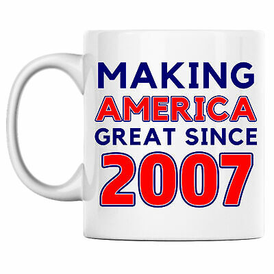 14th Birthday Making America Great Since 2007 Patriotic Coffee Mug