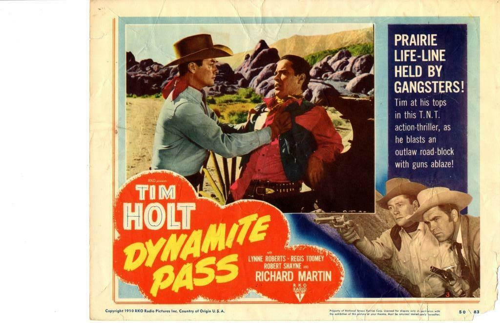 Dynamite Pass 1950 Original Release Lobby Card Western Tim Holt Lynne Roberts