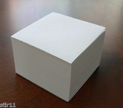 Blank Note Paper Cubes - Padded On 1 Side  - 3 1/2" X 3 1/2"