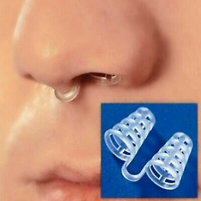 Silicone Anti Snore Nasal Dilators Stop Snoring Nose Clip Sleep Apnea Aid Device