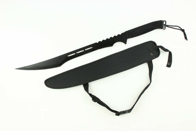27" Full-tang Katana Fixed Blade Ninja Sword Tactical Knife Machete W/sheath