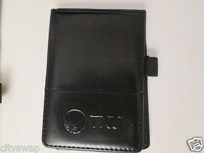 Black Note Pad 3x5 With Pad Of Paper & Pen Holder Leed's Txu Jotter Notepad