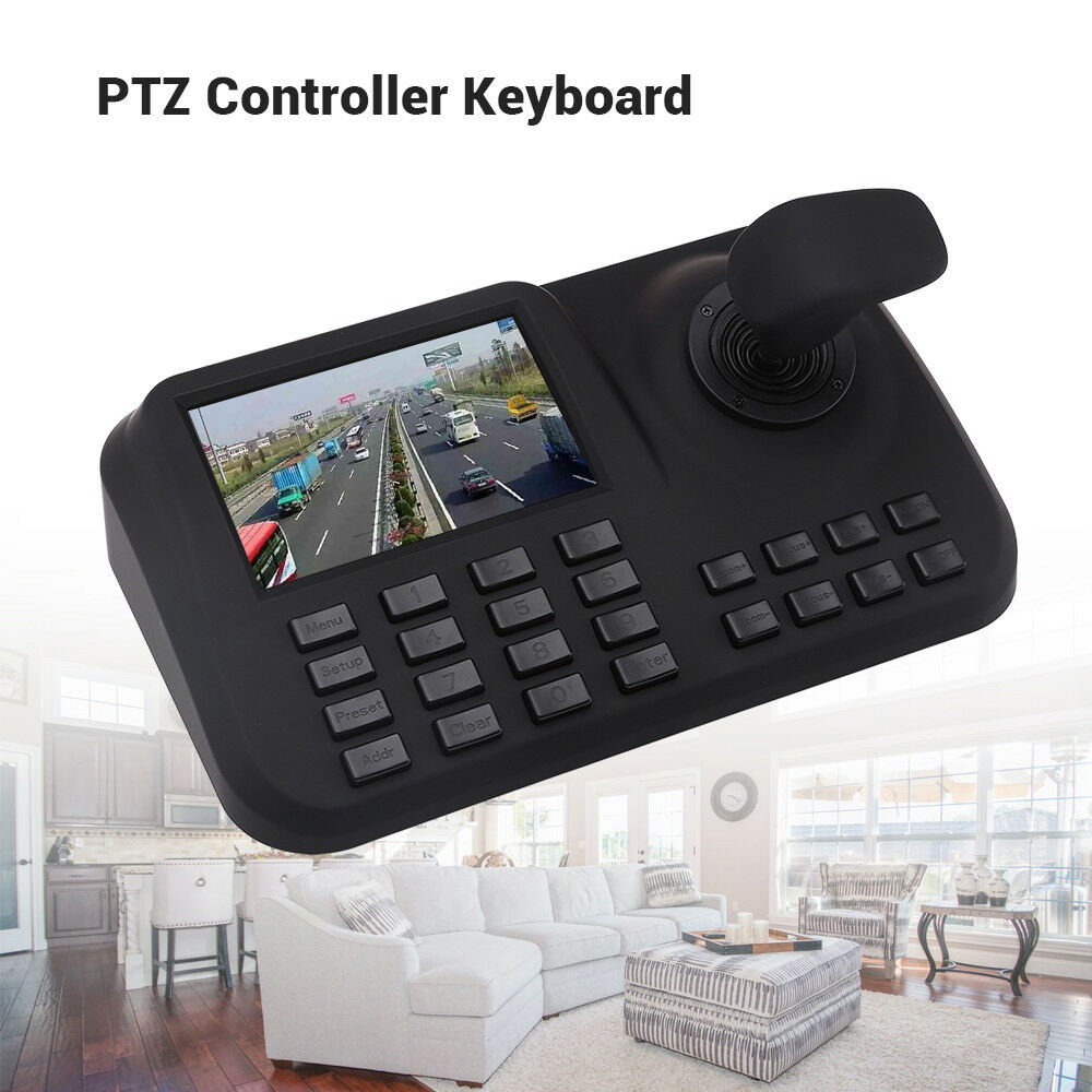 Ptz Keyboard Controller Joystick Security Cctv Onvif For Ip Camera Lcd Display.