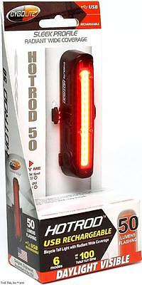 Cygolite Hotrod 50-lumen 6-mode Usb Rechargeable Led Bicycle Rear Tail Light