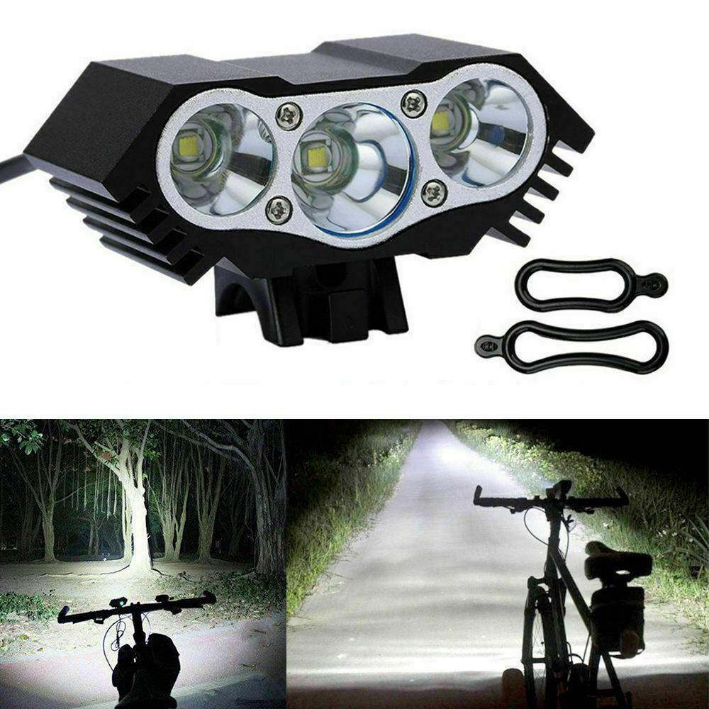 20000lm Solarstorm 3x Cree Xm-l Led 4-modes Bicycle Headlight Bike Lamp With Usb