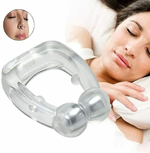 Silicone Magnetic Anti Snore Stop Snoring Nose Clip Sleeping Aid Night Device