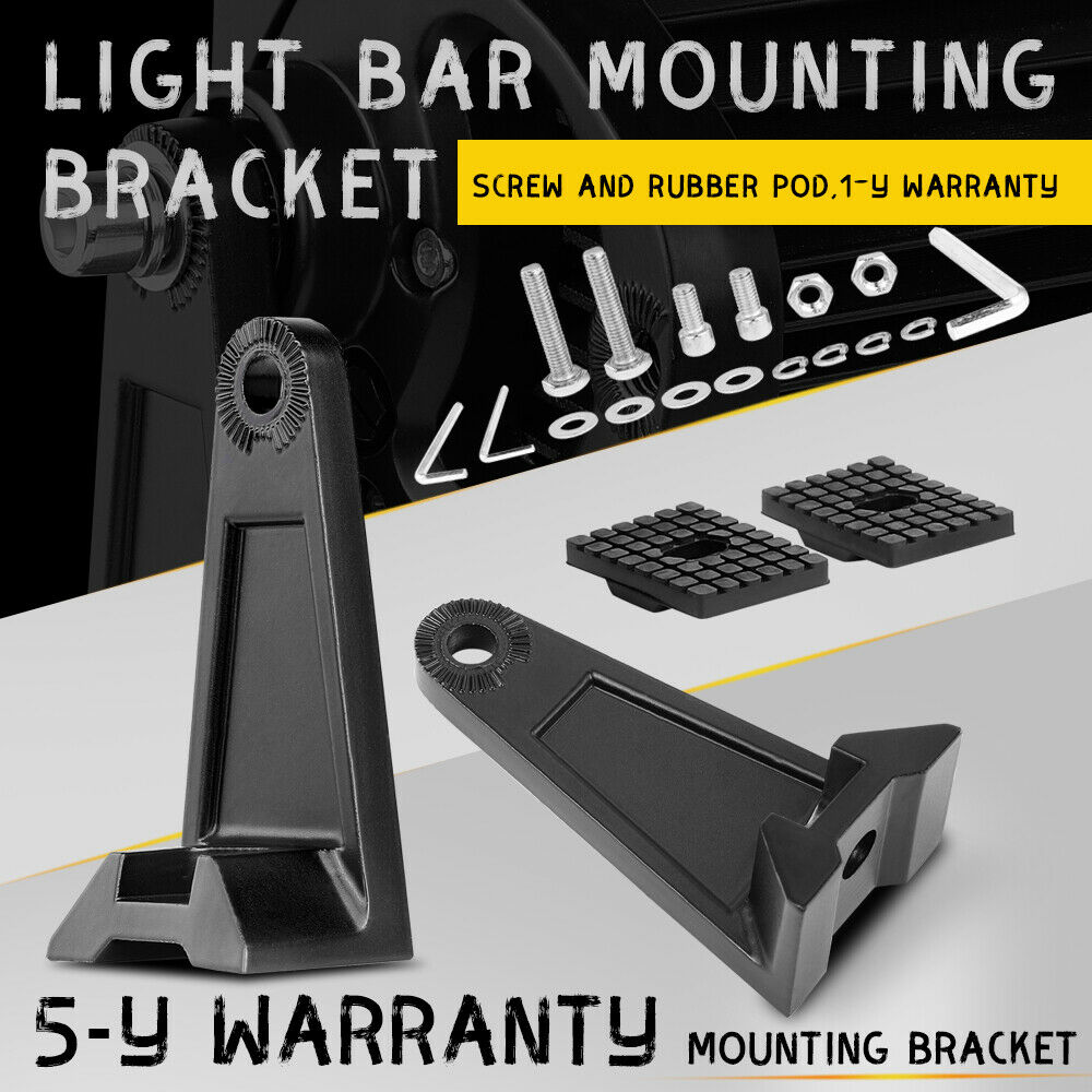2pcs Mounting Brackets Side Rotating Led Work Light Bar Aluminum Alloy Universal