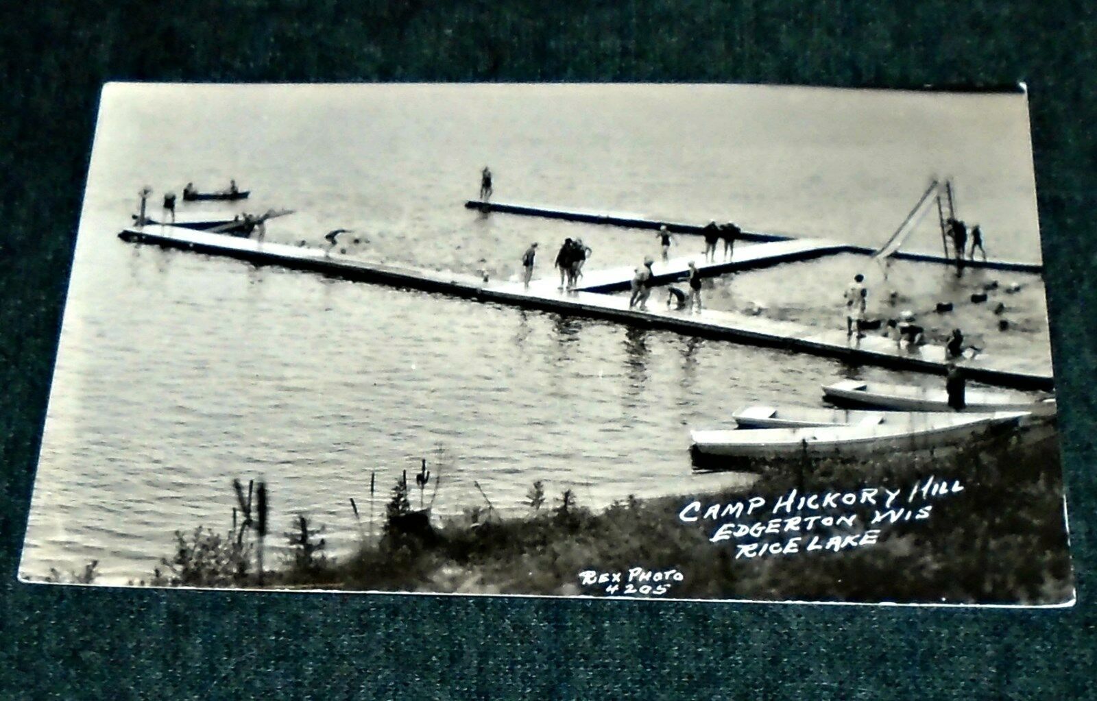 Rppc - Camp Hickory Hill, Edgerton Wisconsin Vintage Postcard