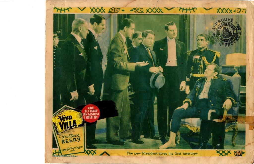 Viva Villa 1934 Original Release Lobby Card Wallace Beery Poor
