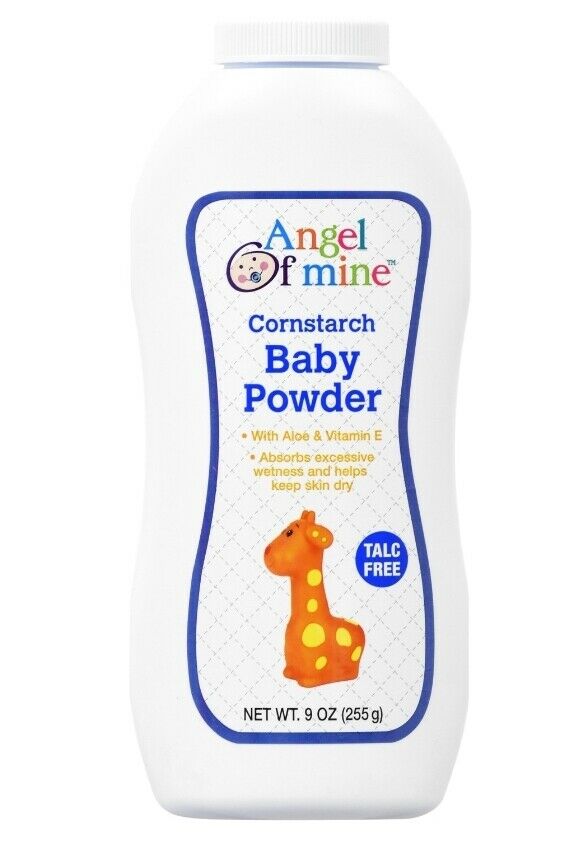 Angel Of Mine Cornstarch Baby Powder With Aloe & Vitamin E    9 Oz.
