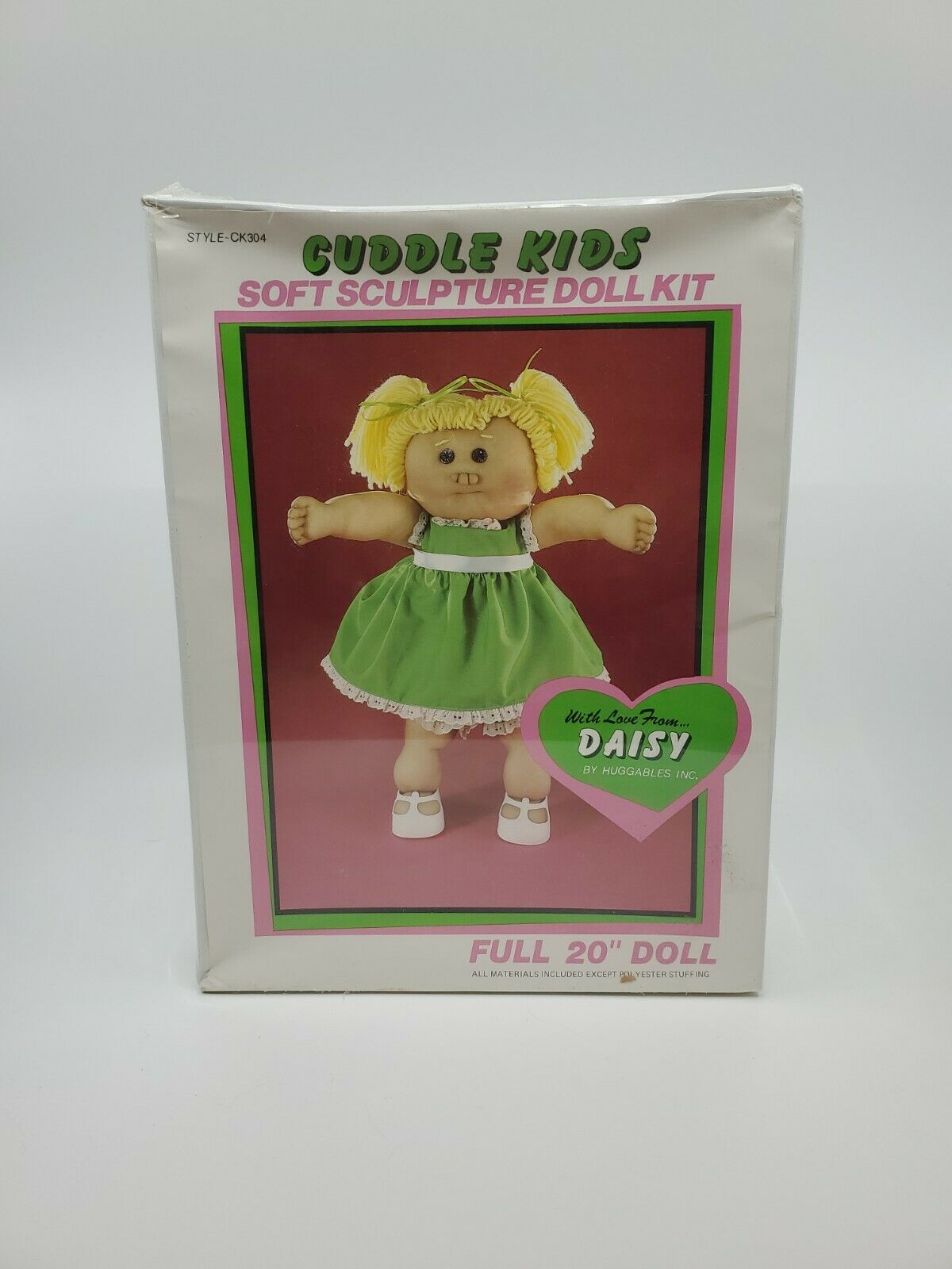 Vintage Cuddle Kids Soft Sculpture Doll Kit  20" Huggable Daisy Nib!