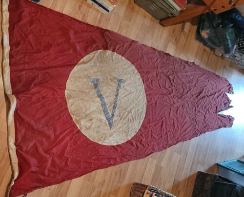 Large V Victory Nautical Flag