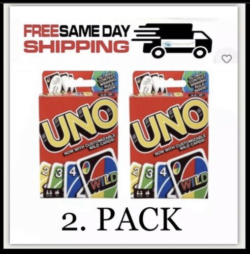 Uno Card Game  ( 2 Pack ) Fast - Free Shipping Usa 🇺🇸