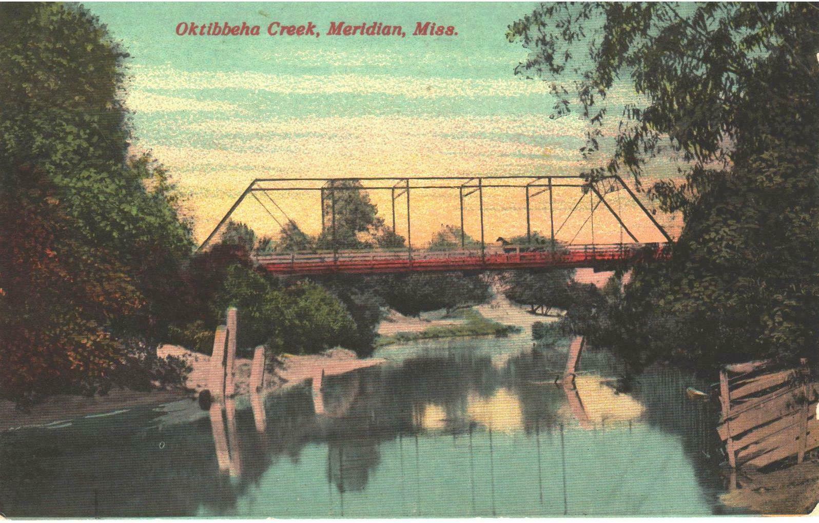 C.1908 Meridian, Mississippi - Oktibbeha Creek