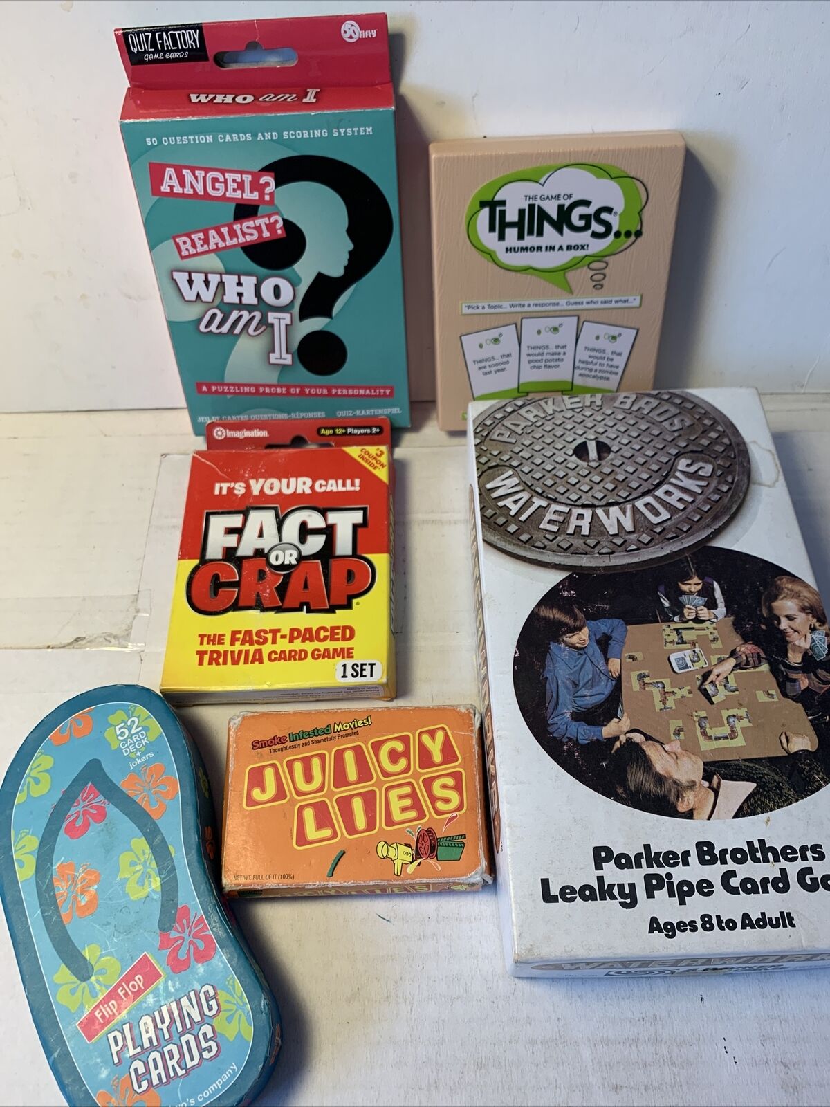 Huge Card Game Lot Various Used Complete