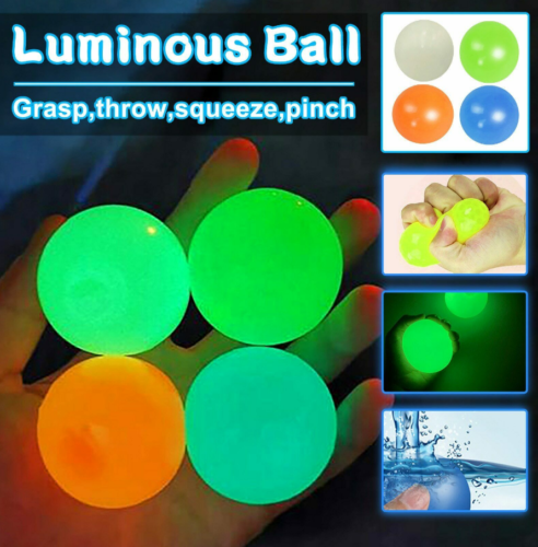 New 8pcs Crayola Globbles Tiktok Colors Balls Glow Toy Ball Free Ship / 4.5cm